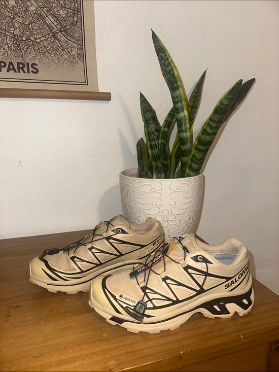 Salomon Shoes - Salomon Trail Running Shoes in Beige and Black